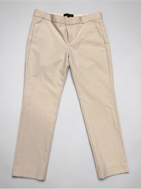 🤍 Banana Republic Ryan Pant Size 6 Petite Cream Tailored Trouser EUC MSRP $98 🤍